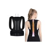 Unisex Siyah Spor Balenli Bel Omuz Sırt Kemeri Aparatı Dik Duruş Korsesi