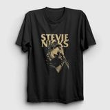 Unisex Siyah Stevie Nicks Fleetwood Mac T-Shirt 424903TT