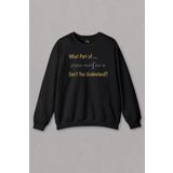 Unisex Siyah Sweatshirt Mathematica Science Bilim Fizik Matematik Denklem Baskılı Sweat