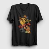 Unisex Siyah Vampurr Vampir Hediye Kedi Kedili T-Shirt 483048TT - XL