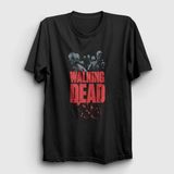 Unisex Siyah Zombies The Walking Dead T-Shirt 221250TT - XL
