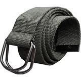Unisex Spor Halka Tokalı Taktik Siyah Bez Kemer 120cm Yeşil