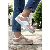 Unisex Spor Sneaker Ayakkabı BEYAZ - PUDRA