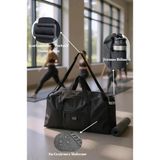 Unisex Spor ve Seyahat Çantası, Siyah, Polyester, 47X27X15 Cm, Termos Bölmeli, Ayarlanabilir Omuz - Çok Renkli