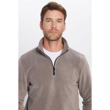 Unisex Standart Fit Anti-pilling Tüylenme Yapmayan Soğuk Geçirmez Gri Bato Yaka Polar Sweatshirt