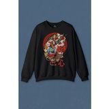 Unisex Sweatshirt Annya Maske Oni Japanese Demon Mask Japon Baskılı Sweat