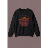 Unisex Sweatshirt Baby On Board Yoda Star Wars Yeşil Bebek Mandalorian 2 Baskılı Sweat