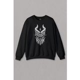 Unisex Sweatshirt Demon You Know Devil Gothic Grunge Rock Baskılı Sweat