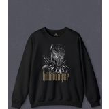 Unisex Sweatshirt Golden Jaguar Black Panther Film Baskılı Sweat PSW01S-4168