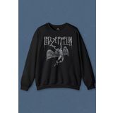 Unisex Sweatshirt Led Zeppelin Falling Angel Rock Music Baskılı Sweat PSW01S-4123