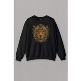 Unisex Sweatshirt Tiger Kaplan Minimal Urban Street Wear Baskılı Sweat