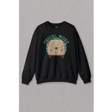 Unisex Sweatshirt Travel More Woswos Retro Hippi 60S 70S Baskılı Sweat