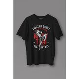 Unisex T-shirt Muay Thai Fight The Art Of Fighting Dövüş Siyah Baskılı Tişört