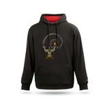 Unisex Tasarım Kapşonlu Sweatshirt - Bilgeliğin Evreni Tasarım Kapşonlu Sweatshirt, Siyah, M