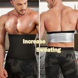 Unisex Termal Bel Korsesi , Isı Koruyucu Maksimum Terleme Spor & Günlük Kullanım Kemeri - Siyah - 2XL