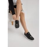 Unisex Termo Taban Bağcıklı Günlük Spor Ayakkabı Siyah Beyaz