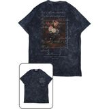Unisex Ttpd Albüm Tracklist Sırt Baskılı Yıkamalı T-Shirt, Oversize Taylor Swift Temalı Tişört - Siyah - XS