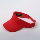 Unisex Uv Koruyucu Vizör Kasket Siperlik Tenis Şapka (KIRMIZI, 55CM-61CM)