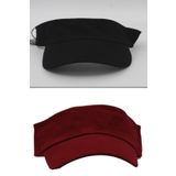Unisex Uv Koruyucu Vizör Kasket Siperlik Tenis Şapka Kırmızı-siyah Set
