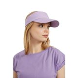 Unisex Uv Koruyucu Vizör Kasket Siperlik Tenis Şapka (LİLA, 55CM-61CM)