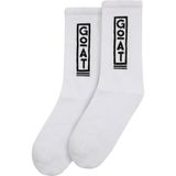 Unisex Vegan Beyaz Çorap - Goat Tasarım - Standart - Çok Renkli