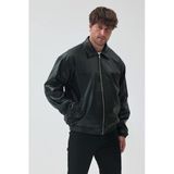Unisex Vinatge Oversize Deri Ceket