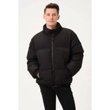 Unisex Yağmur Rüzgar Geçirmez Bomber Oversize Mont Ceket Kaban Waterproof - Siyah