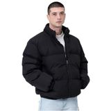 Unisex Yağmur ve Rüzgar Geçirmez Bomber Oversize Mont | Su İtici, Fermuarlı, Astarlı, Lastikli Bel-Zeno-01-SİYAH-2XL