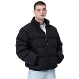 Unisex Yağmur ve Rüzgar Geçirmez Bomber Oversize Mont | Su İtici, Fermuarlı, Astarlı, Lastikli Bel-Zeno-01-SİYAH-S