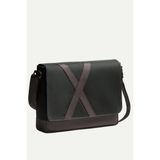 Unisex Yatay Postacı Çantası - Nevend - Asphalt