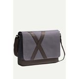 Unisex Yatay Postacı Çantası - Nevend - Plum