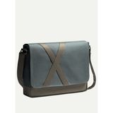 Unisex Yatay Postacı Çantası - Nevend - Storm