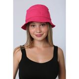 Unisex Yazlık Bucket Renkli Şapka Fuşya - Standart