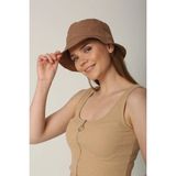 Unisex Yazlık Bucket Renkli Şapka Vizon - Standart