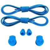 Unisex Yuvarlak, Akıllı, Kilitle, Tak-Bırak Bağcık, Yeni Nesil, Bağlamaya Gerek Olmayan Bot, Spor, Klasik Ayakkabı Bağcığı,Elastik Çocuk Yetişkin Takbırak (Açık Çizgili Mavi)