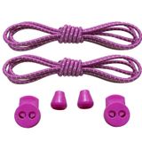 Unisex Yuvarlak, Akıllı, Kilitle, Tak-Bırak Bağcık, Yeni Nesil, Bağlamaya Gerek Olmayan Bot, Spor, Klasik Ayakkabı Bağcığı,Elastik Çocuk Yetişkin Takbırak (Çizgili Mor)