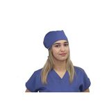 Unisex,Hemşire Doktor Cerrahi Bonesi Ter Bezli (İndigo (Fırtına) Mavi)