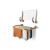 Unisoft Roma 70 Cm Çamaşır Kurutma Askısı - Duvara Monte Katlanabilir Kurutmalık Cappucino Cappuccino