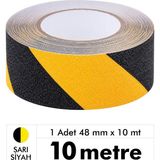 UniTape Sarı Siyah Merdiven/Zemin Kaydırmaz Bant 48 mm x 10 mt İç ve Dış Mekân