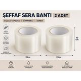 Unitape Şeffaf Sera Tamir Bandı / Sera Bandı / Sera Naylonu Tamir Bandı - 10X25 - 2 Adet