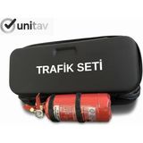 Unitav Siyah Eva Çantalı Trafik ve ilk Yardım Seti