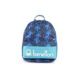 United Colors of Benetton 03722 Arrow Logo Baskılı Mavi Anaokul Çantası