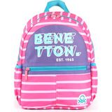 United Colors of Benetton 03750 Kız Çocuk Pembe Mor Okul Sırt Çantası