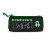 United Colors Of Benetton 1965 Logo Baskılı Erkek Çocuk Üçgen Kalemlik - Yeşil - Siyah