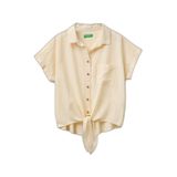 United Colors of Benetton Bayan Camicia 5onvdq0em gömlek, Bej, XL
