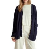United Colors of Benetton Bayan Hırka M/L 126wd604z Örgü Ceket (1'li Paket), Mavi, S
