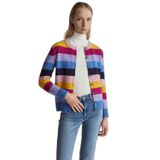 United Colors of Benetton Bayan Maglia Coreana M/L 103me5014 örgü ceket, Mavi, XXS