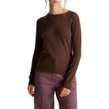 United Colors of Benetton Bayan Maglia G/C M/L 1002d1k01 kazak (tekli paket), Kahverengi, L