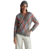 United Colors of Benetton Bayan Maglia Scollo V M/L 1444e204e kazak, Gri, M