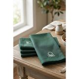 United Colors Of Benetton BE-28462-GR 100% Pamuk 40*40 cm Düz Peçete 4lü Yeşil